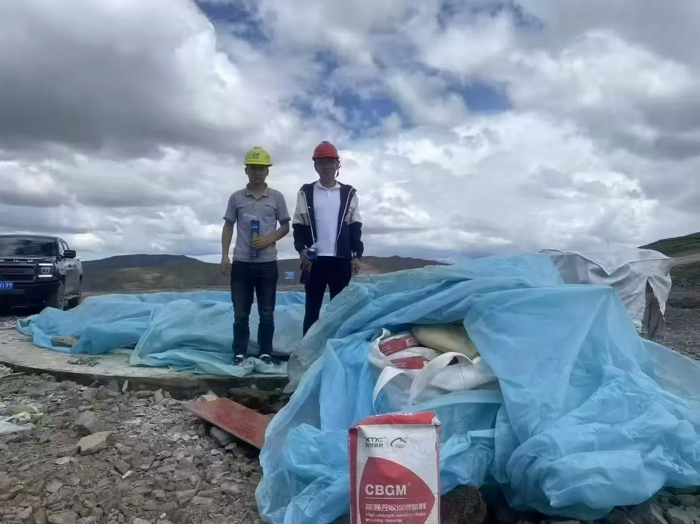 Lechada de la base de viento en tierra